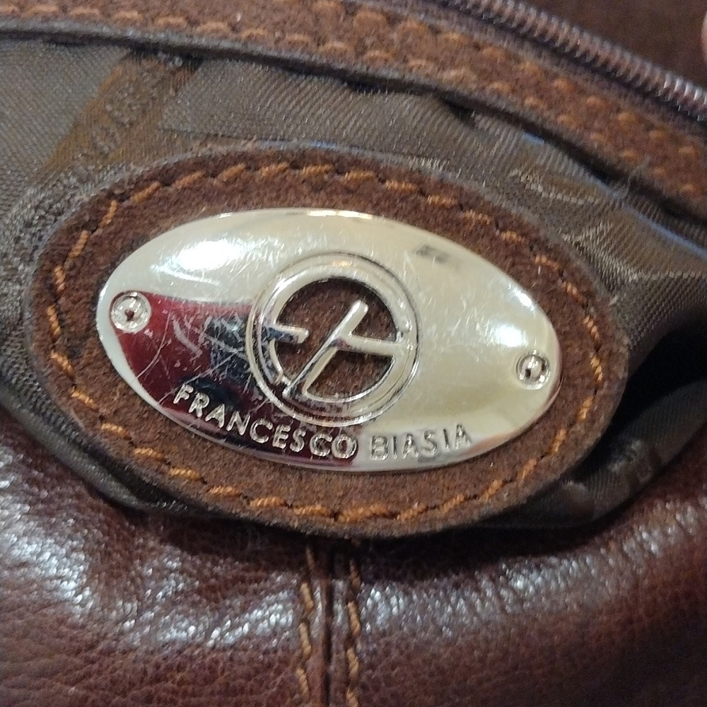 Francesco Biasia Hobo Bag Rich Soft Brown Leather / Suede - Picture 8 of 16